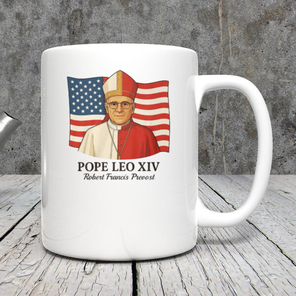 American Pope Leo XIV May 8th 2025 Robert Francis Prevost Mug
