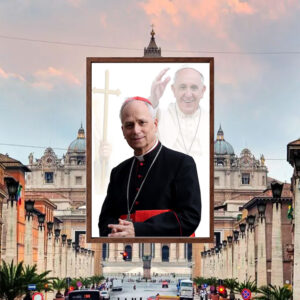 Cardinal Robert Prevost Papal Painting, Pope Leo XIV Portrait Poster