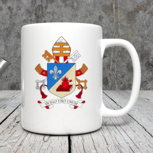Coat of Arms of Pope Leo XIV In Illo Uno Unum Mug