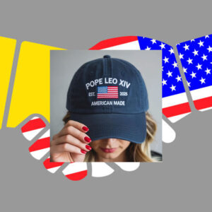 Embroidered Pope Leo XIV Hat, Vatican Catholic Cap