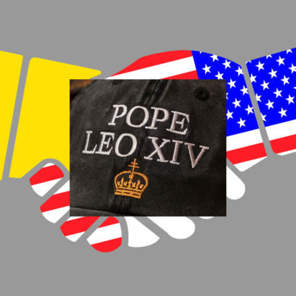 Embroidered Pope Leo XIV Washed 2025 Hat