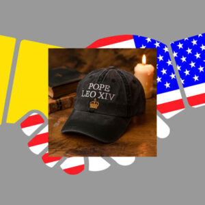 Embroidered Pope Leo XIV Washed 2025 Hat