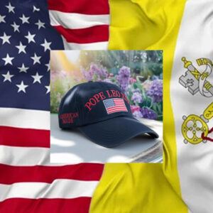 Embroidered Pope Leo XIV Washed Hat, The First American Pope Cap
