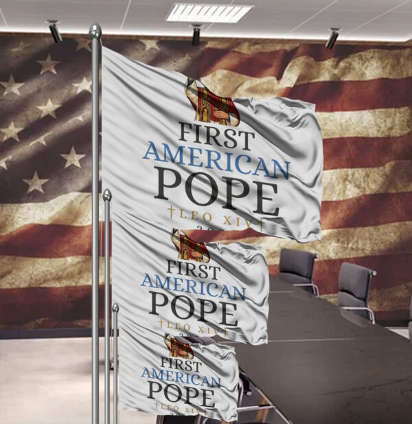 First American Pope, Leo XIV Flag