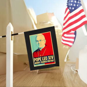 God bless Pope Leo XIV Robert Francis Prevost Garden Flag