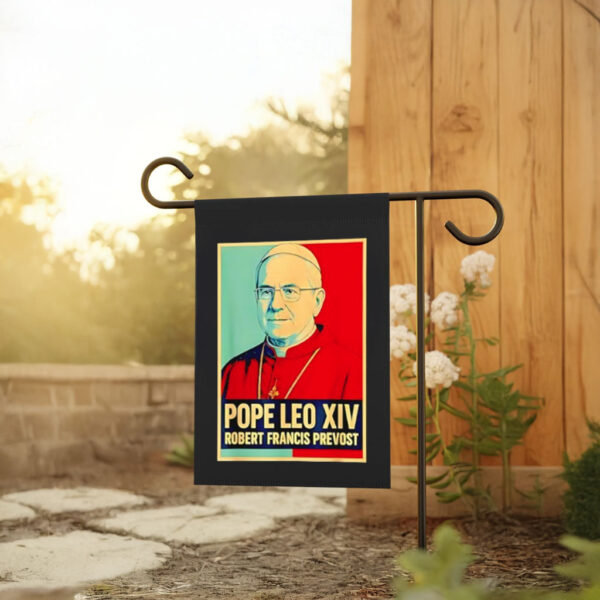 God bless Pope Leo XIV Robert Francis Prevost Garden Flag