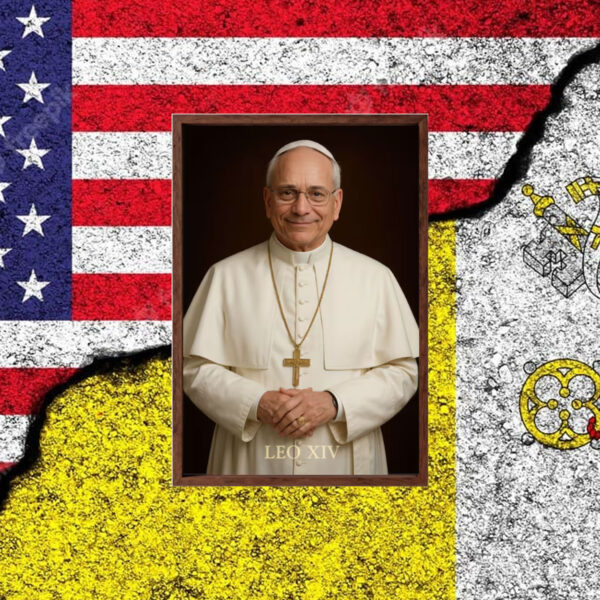 Inspirational Matte Vertical Poster of Pope Leo XIV, Religious Art Print
