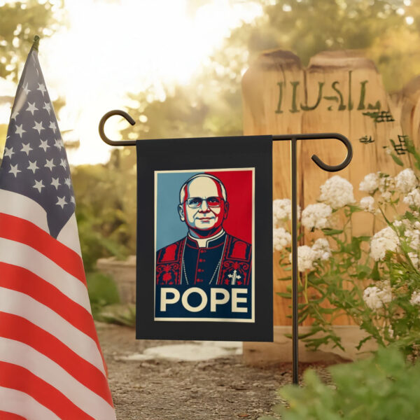 Leo XIV Shirt Pope Pop Culture Rome Catholic Christian Flag
