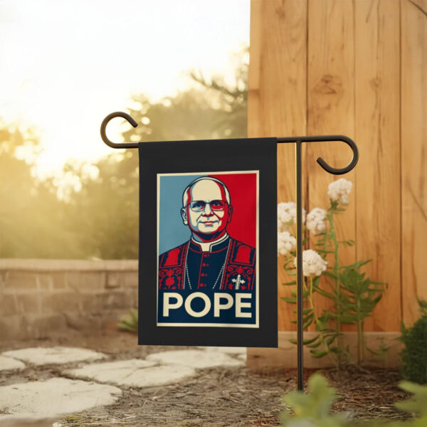 Leo XIV Shirt Pope Pop Culture Rome Catholic Christian Flag
