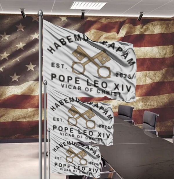 New Pope Leo 14 Vicar Of Christ Vatican Flag