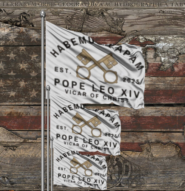New Pope Leo 14 Vicar Of Christ Vatican Flag