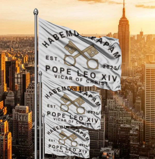 New Pope Leo 14 Vicar Of Christ Vatican Flag