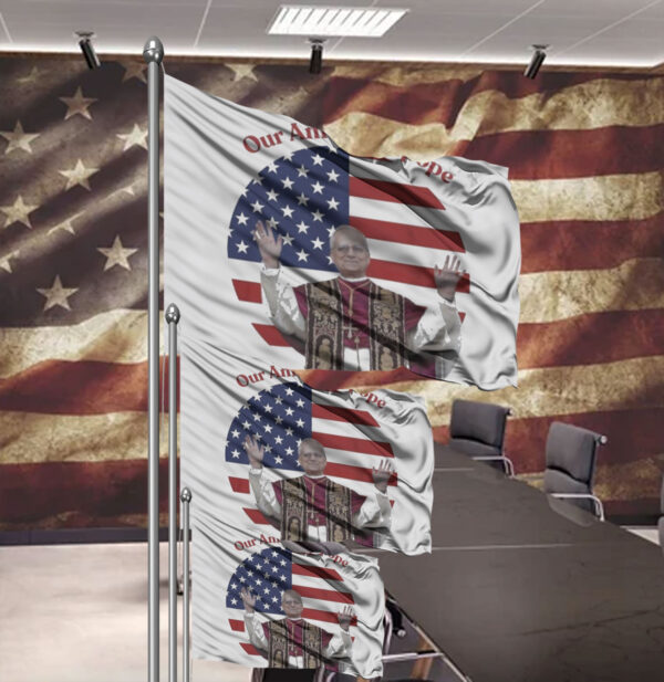 Official Leo XIV Our American Pope Flag