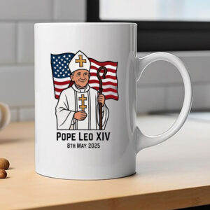 Original Pope Leo XIV 8th May 2025 Flag Mug