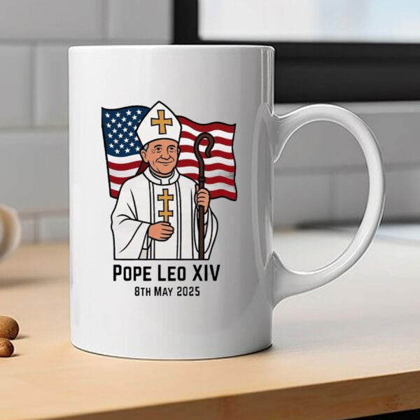 Original Pope Leo XIV 8th May 2025 Flag Mug