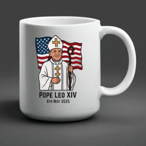 Original Pope Leo XIV 8th May 2025 Flag Mug