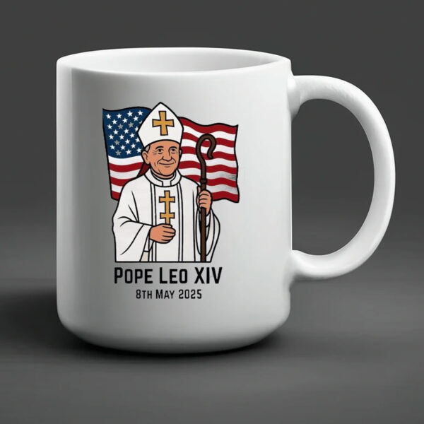 Original Pope Leo XIV 8th May 2025 Flag Mug