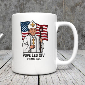 Original Pope Leo XIV 8th May 2025 Flag Mug