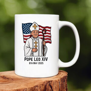 Original Pope Leo XIV 8th May 2025 Flag Mug