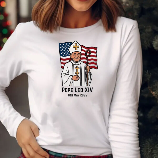 Original Pope Leo XIV 8th May 2025 Flag T Shirt