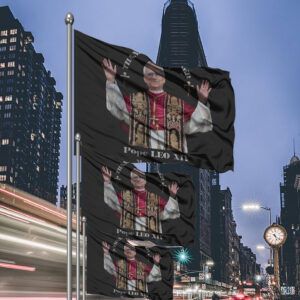 Pope LEO XIV THANK YOU FATHER Flag
