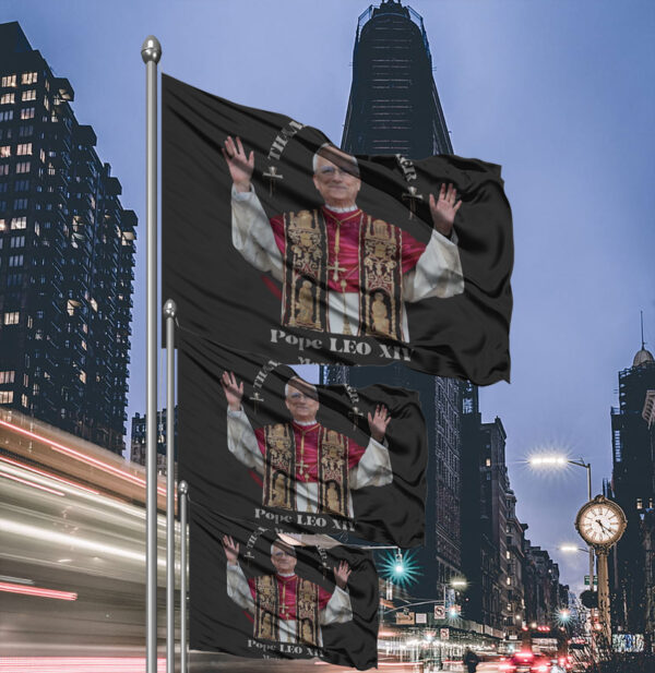 Pope LEO XIV THANK YOU FATHER Flag