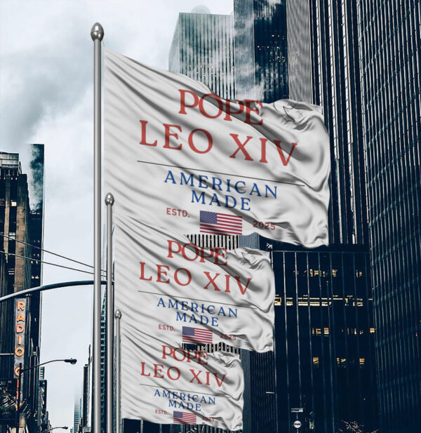 Pope Leo XIV American Made Flag