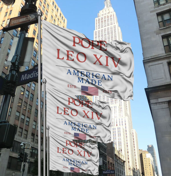 Pope Leo XIV American Made Flag