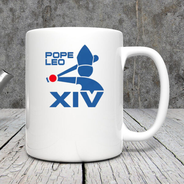Pope Leo XIV Baseball Logo Mug