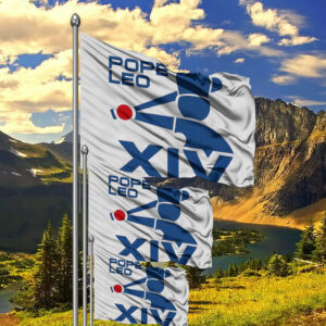 Pope Leo XIV Baseball logo Flag