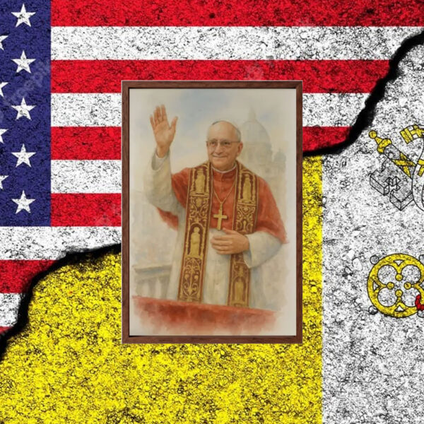 Pope Leo XIV Digital Portrait Poster