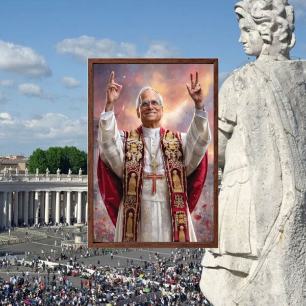 Pope Leo XIV Painting Art, Pope Leo 14 Poster