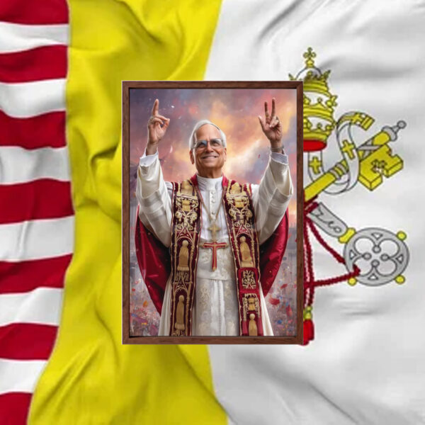 Pope Leo XIV Painting Art, Pope Leo 14 Poster