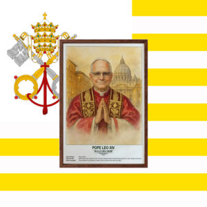 Pope Leo XIV Watercolor Art Print Poster