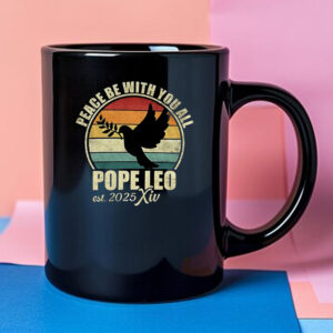Pope Leo XIV est 2025 peace be with you all Mug