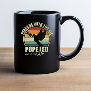 Pope Leo XIV est 2025 peace be with you all Mug