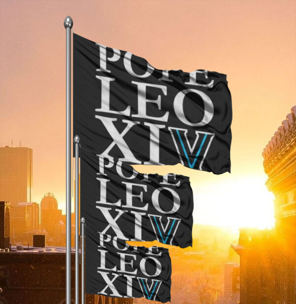 Pope Leo Xiv Vatican City 2025 Flag