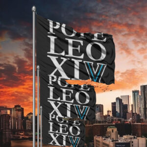 Pope Leo Xiv Vatican City 2025 Flag