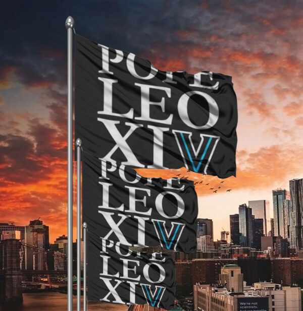 Pope Leo Xiv Vatican City 2025 Flag