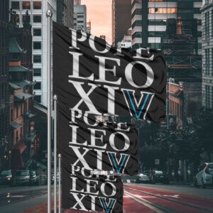 Pope Leo Xiv Vatican City 2025 Flag