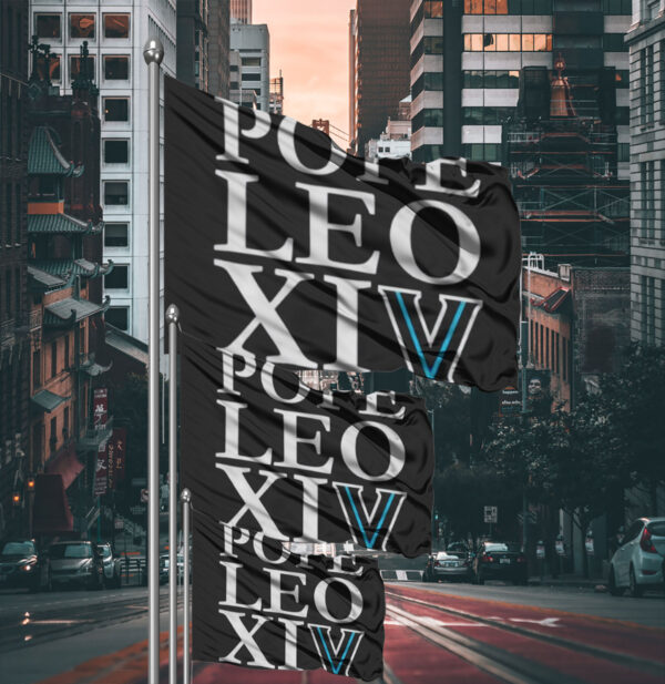 Pope Leo Xiv Vatican City 2025 Flag
