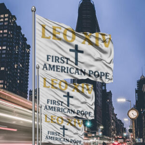 Robert Francis Prevost New Pope Leo Xiv Vatican City Flag