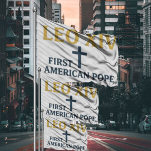 Robert Francis Prevost New Pope Leo Xiv Vatican City Flag