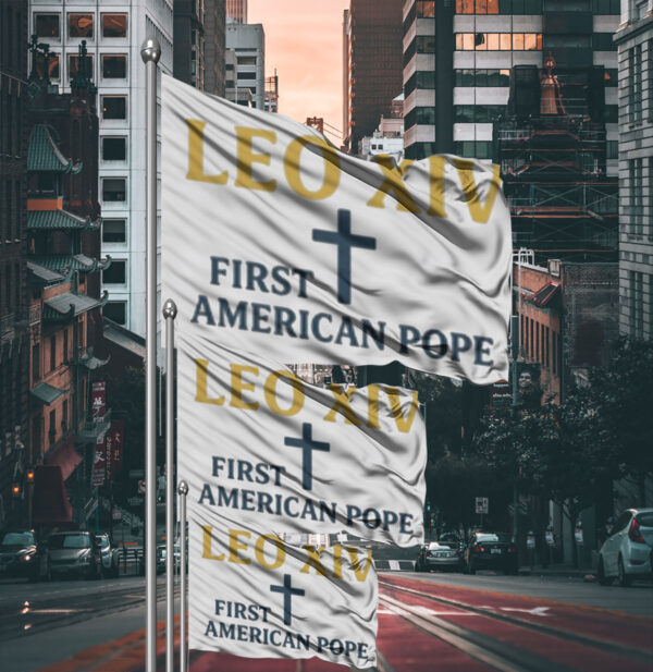Robert Francis Prevost New Pope Leo Xiv Vatican City Flag