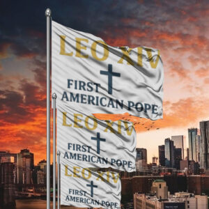 Robert Francis Prevost New Pope Leo Xiv Vatican City Flag