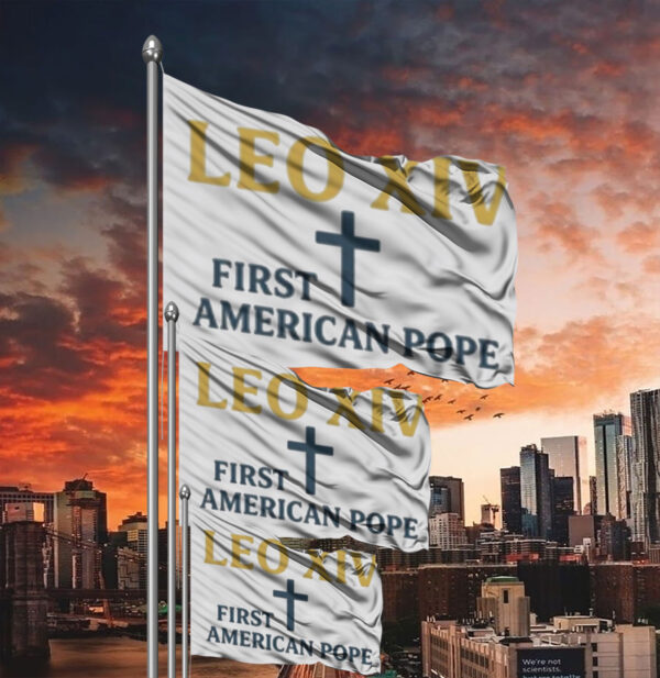 Robert Francis Prevost New Pope Leo Xiv Vatican City Flag
